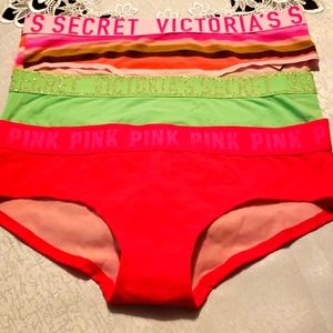 Pink Victoria secret woman panties
